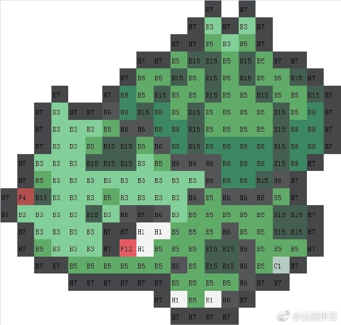 宝可梦拼豆图纸 第一代151只（色号Mard）