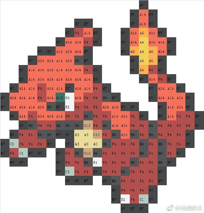 宝可梦拼豆图纸 第一代151只（色号Mard）