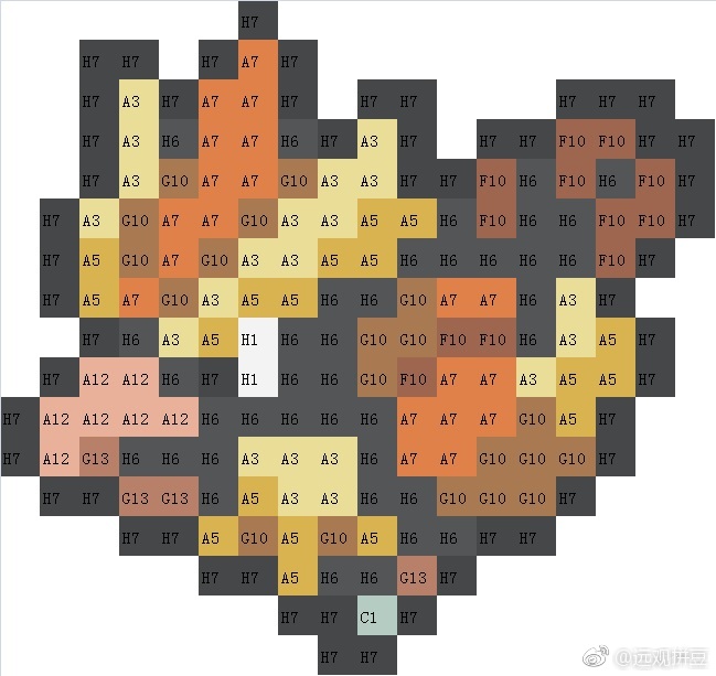 宝可梦拼豆图纸 第一代151只（色号Mard）