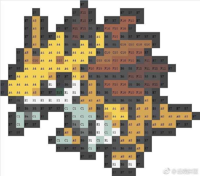 宝可梦拼豆图纸 第一代151只（色号Mard）