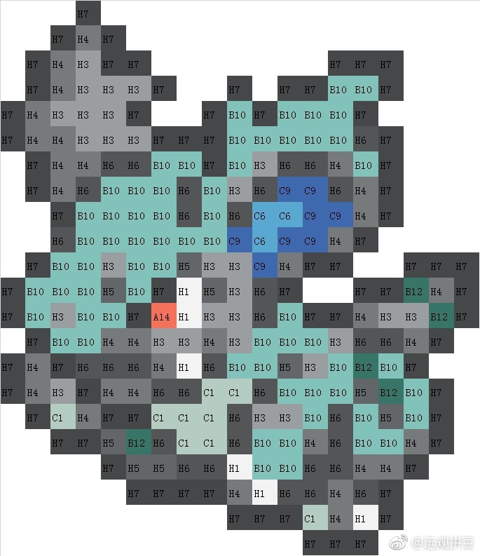 宝可梦拼豆图纸 第一代151只（色号Mard）