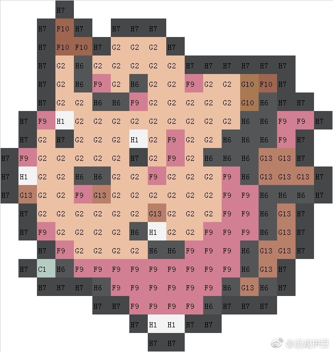 宝可梦拼豆图纸 第一代151只（色号Mard）
