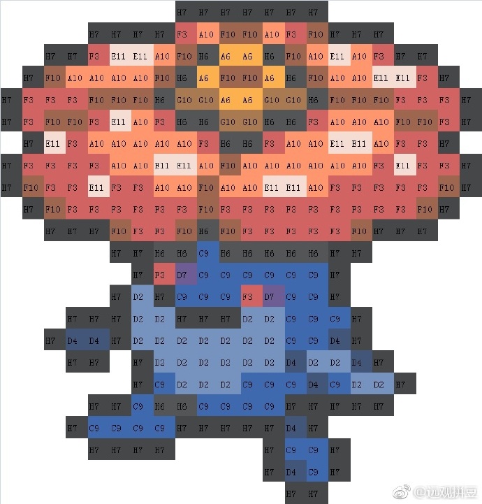 宝可梦拼豆图纸 第一代151只（色号Mard）