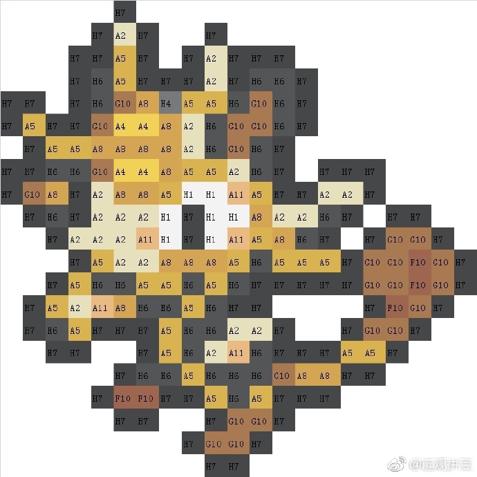 宝可梦拼豆图纸 第一代151只（色号Mard）