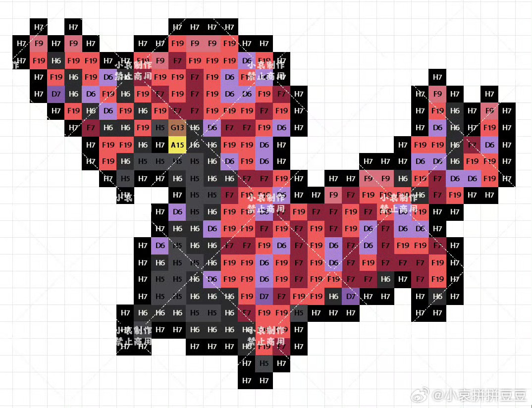 宝可梦拼豆图纸 第五代156只（色号Mard）
