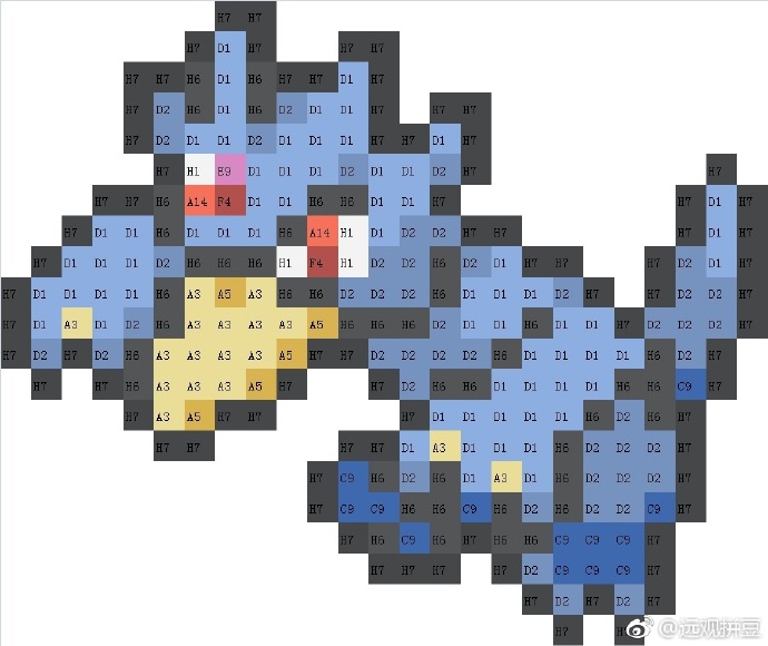 宝可梦拼豆图纸 第一代151只（色号Mard）