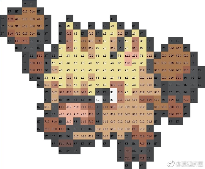 宝可梦拼豆图纸 第一代151只（色号Mard）