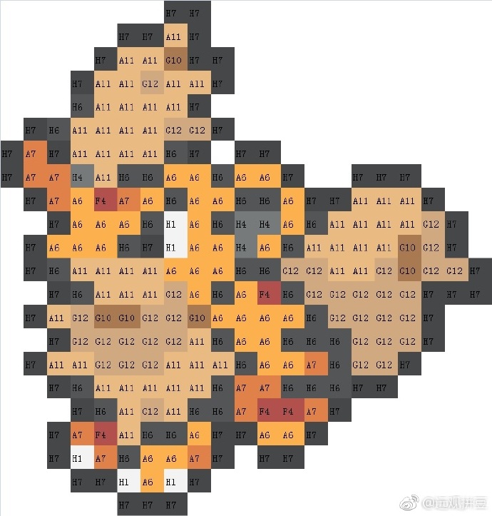 宝可梦拼豆图纸 第一代151只（色号Mard）