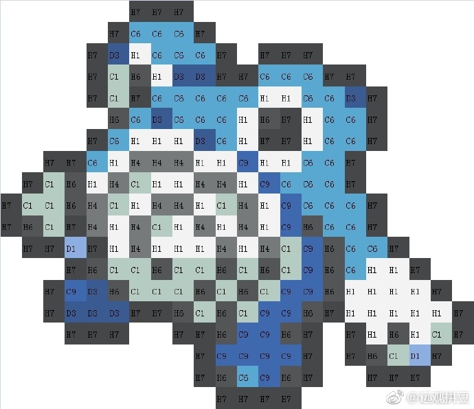 宝可梦拼豆图纸 第一代151只（色号Mard）