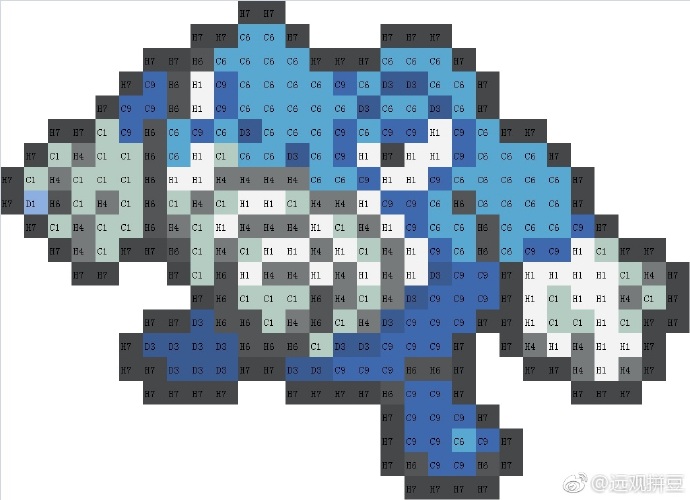 宝可梦拼豆图纸 第一代151只（色号Mard）