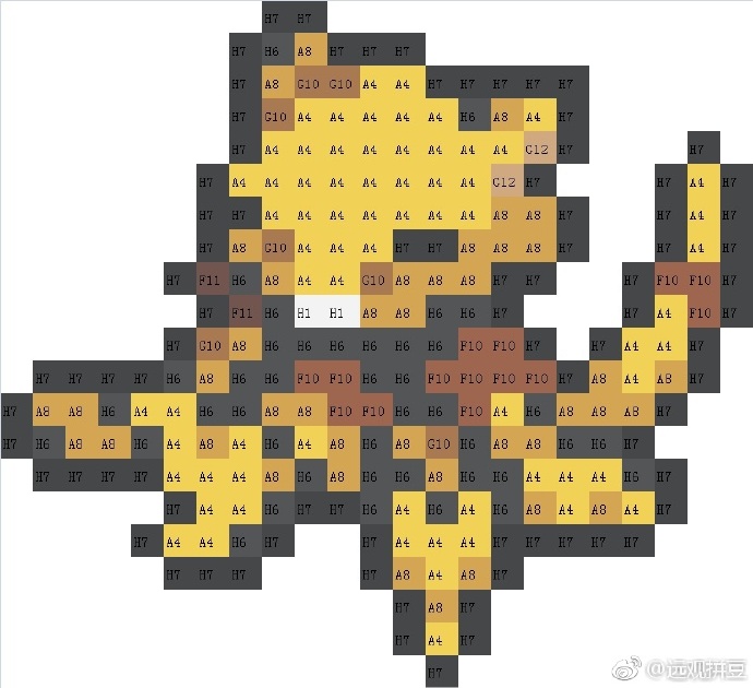 宝可梦拼豆图纸 第一代151只（色号Mard）