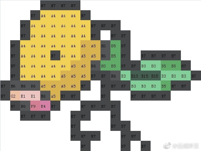 宝可梦拼豆图纸 第一代151只（色号Mard）