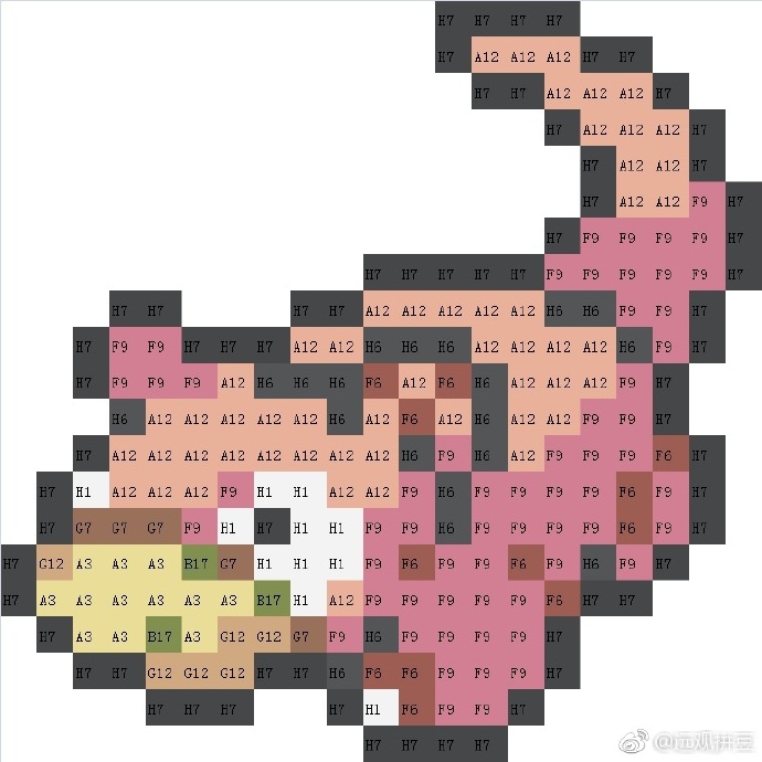 宝可梦拼豆图纸 第一代151只（色号Mard）