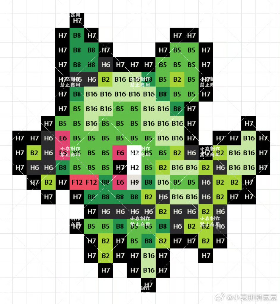宝可梦拼豆图纸 第九代120只（色号Mard）