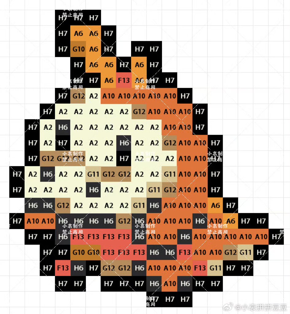 宝可梦拼豆图纸 第九代120只（色号Mard）