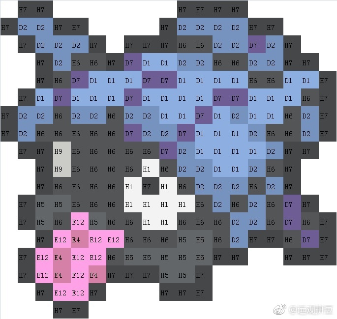 宝可梦拼豆图纸 第一代151只（色号Mard）