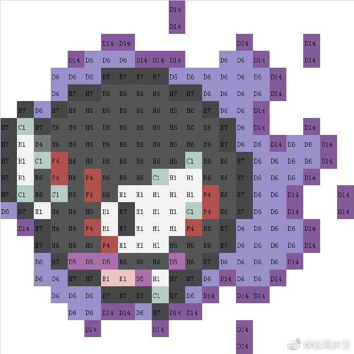 宝可梦拼豆图纸 第一代151只（色号Mard）