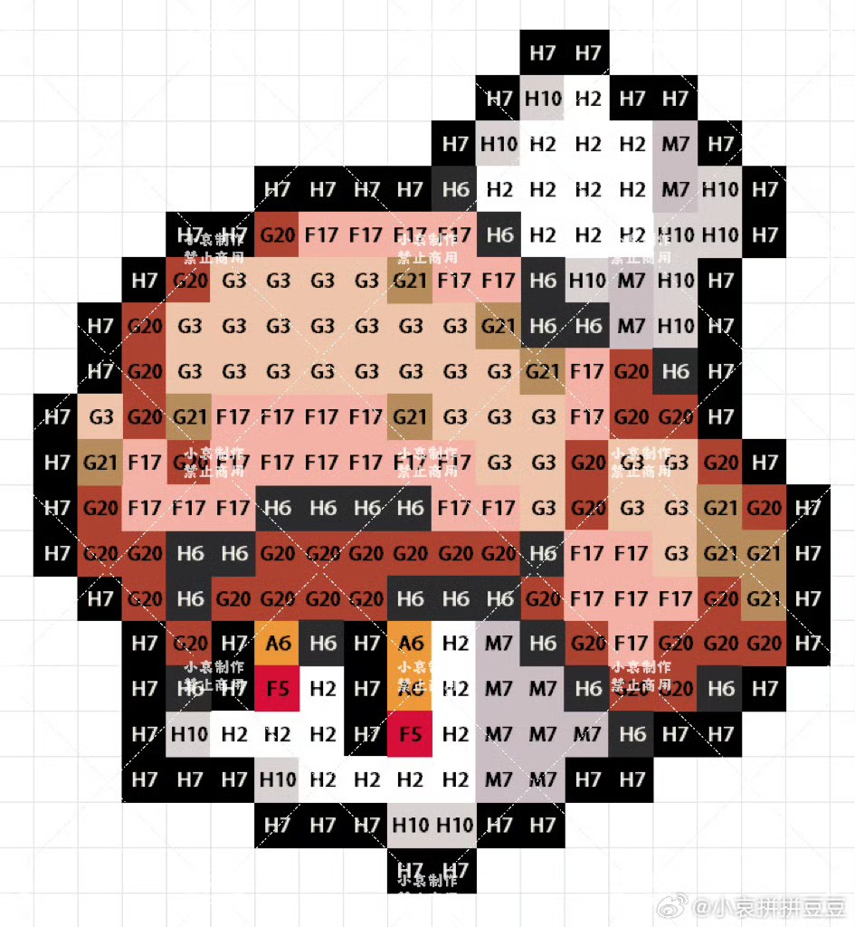 宝可梦拼豆图纸 第九代120只（色号Mard）