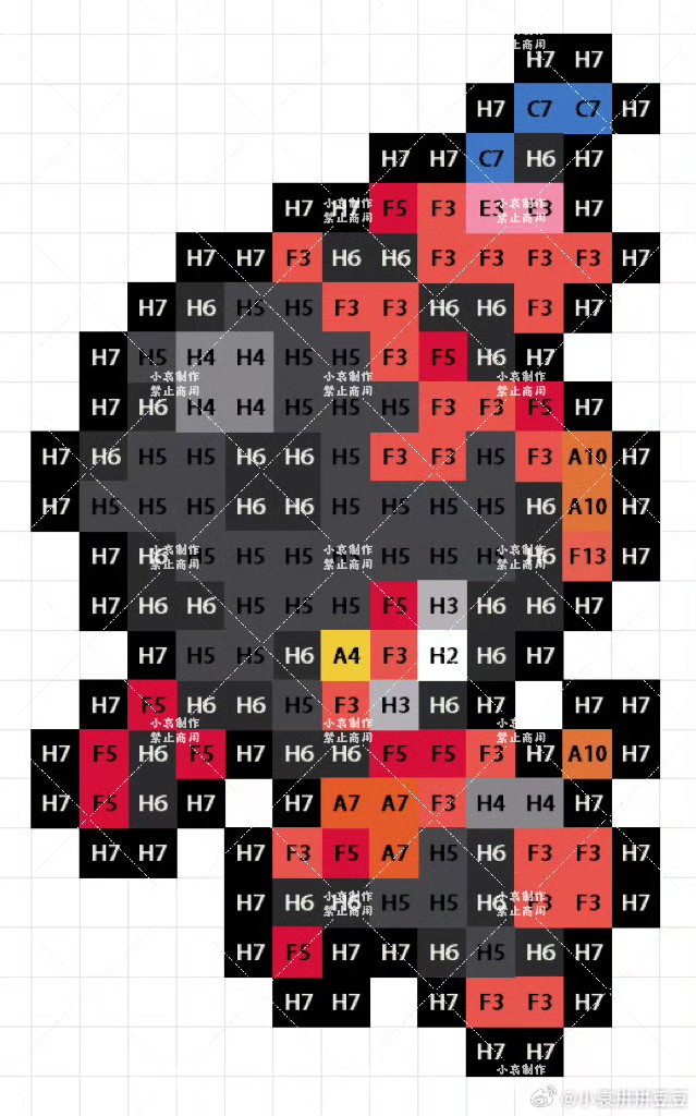 宝可梦拼豆图纸 第九代120只（色号Mard）