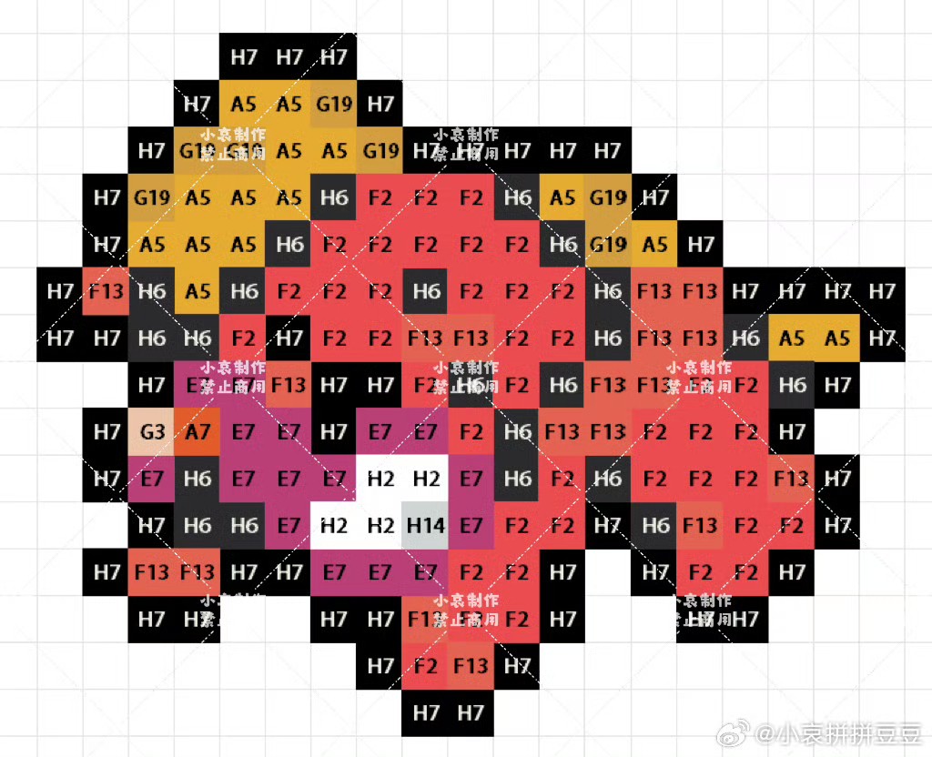 宝可梦拼豆图纸 第九代120只（色号Mard）