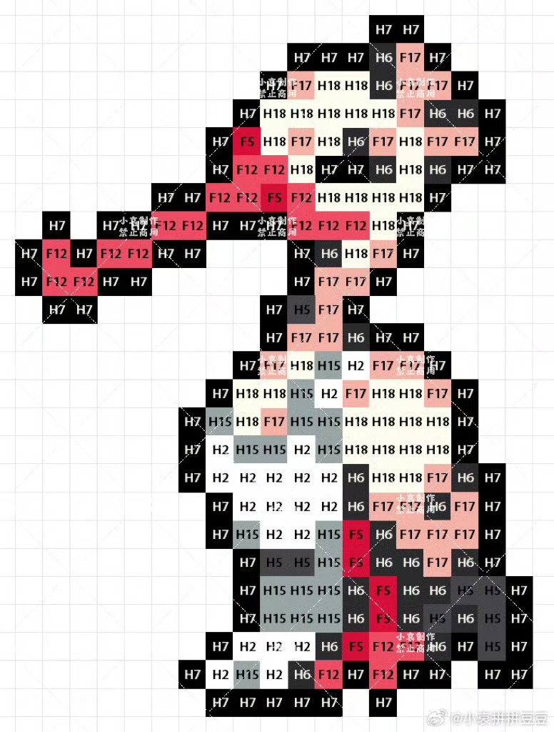 宝可梦拼豆图纸 第九代120只（色号Mard）