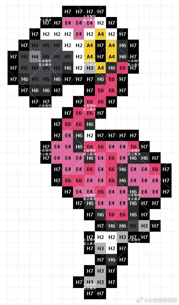 宝可梦拼豆图纸 第九代120只（色号Mard）