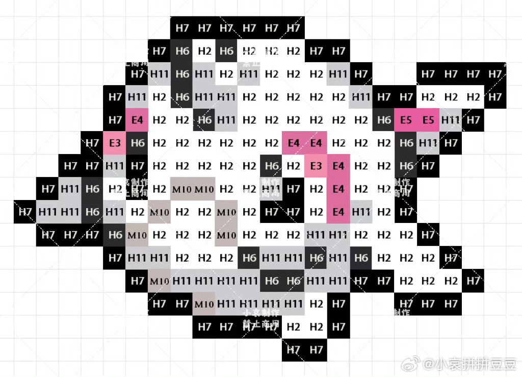 宝可梦拼豆图纸 第九代120只（色号Mard）