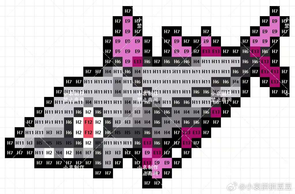 宝可梦拼豆图纸 第九代120只（色号Mard）