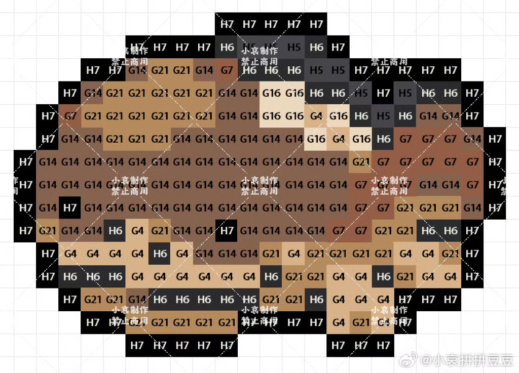 宝可梦拼豆图纸 第九代120只（色号Mard）