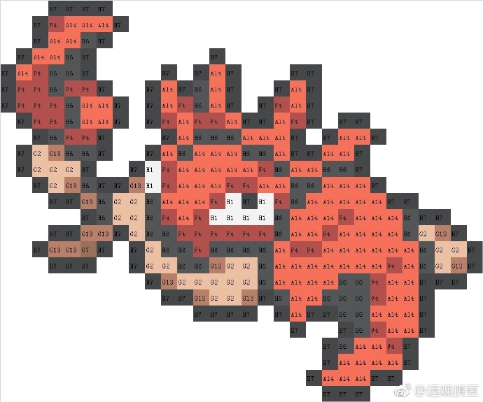 宝可梦拼豆图纸 第一代151只（色号Mard）