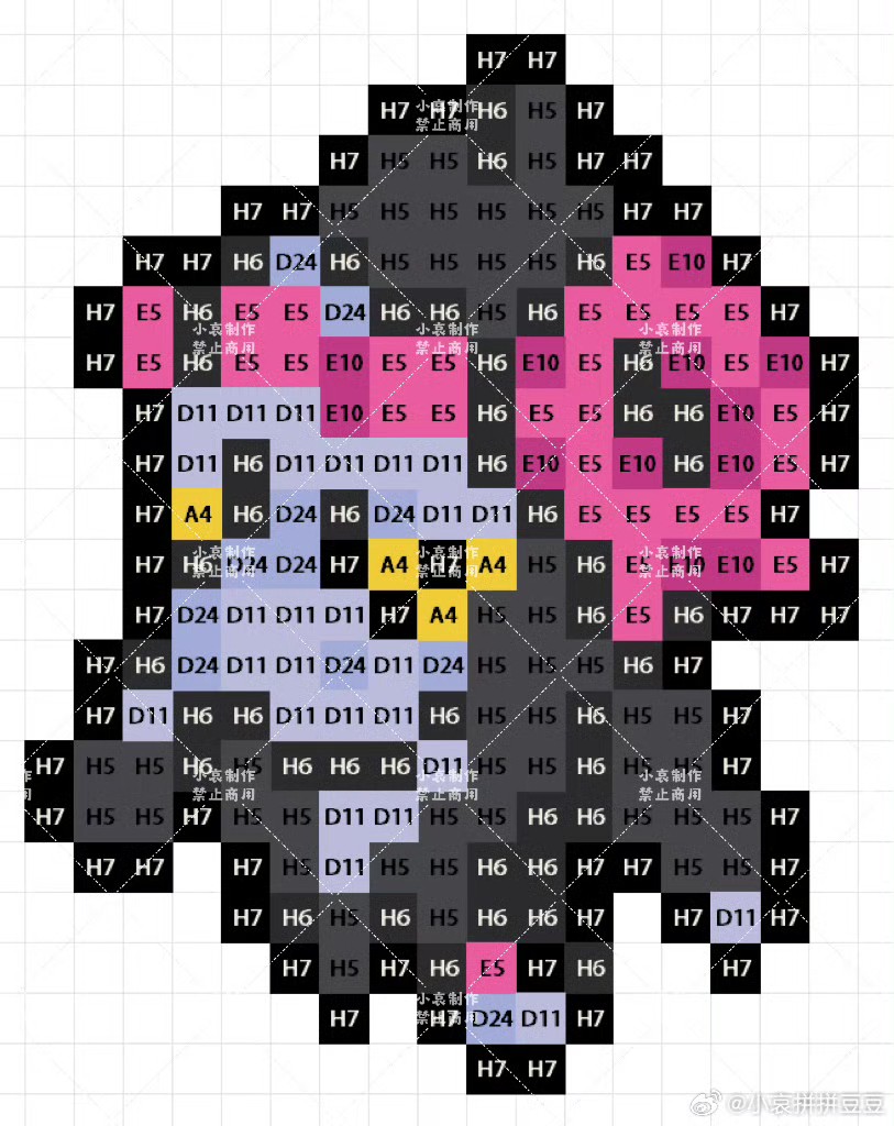 宝可梦拼豆图纸 第九代120只（色号Mard）