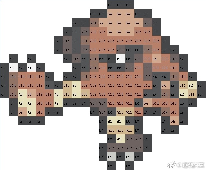 宝可梦拼豆图纸 第一代151只（色号Mard）