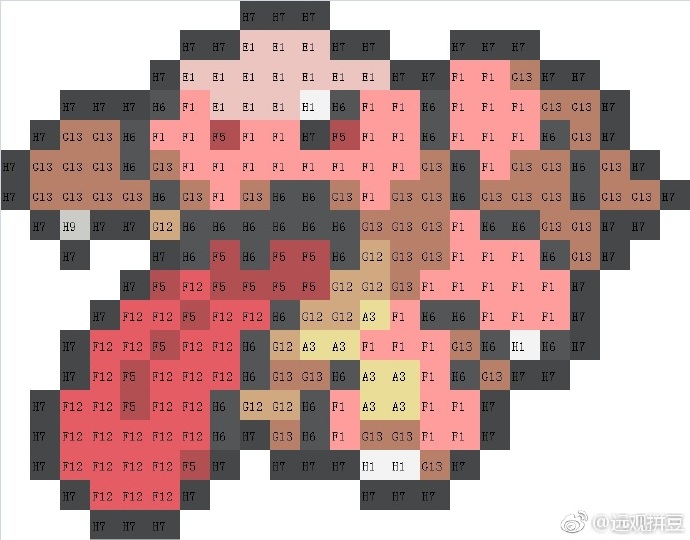 宝可梦拼豆图纸 第一代151只（色号Mard）