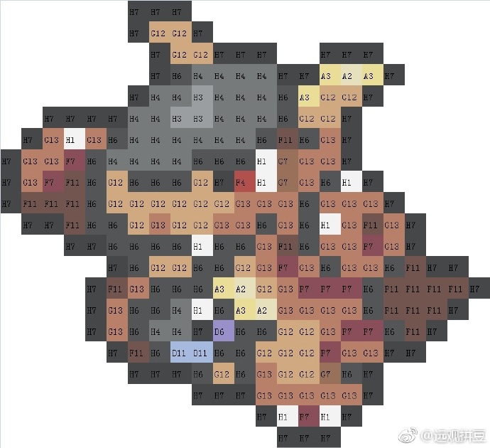 宝可梦拼豆图纸 第一代151只（色号Mard）