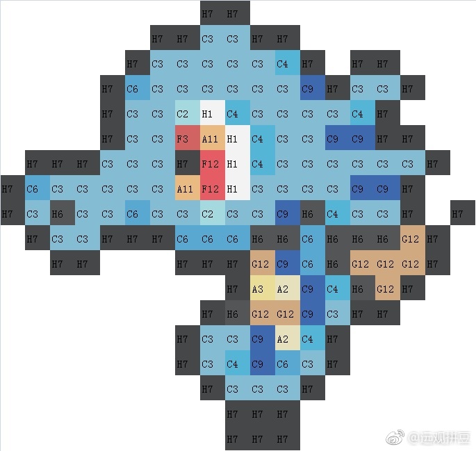 宝可梦拼豆图纸 第一代151只（色号Mard）