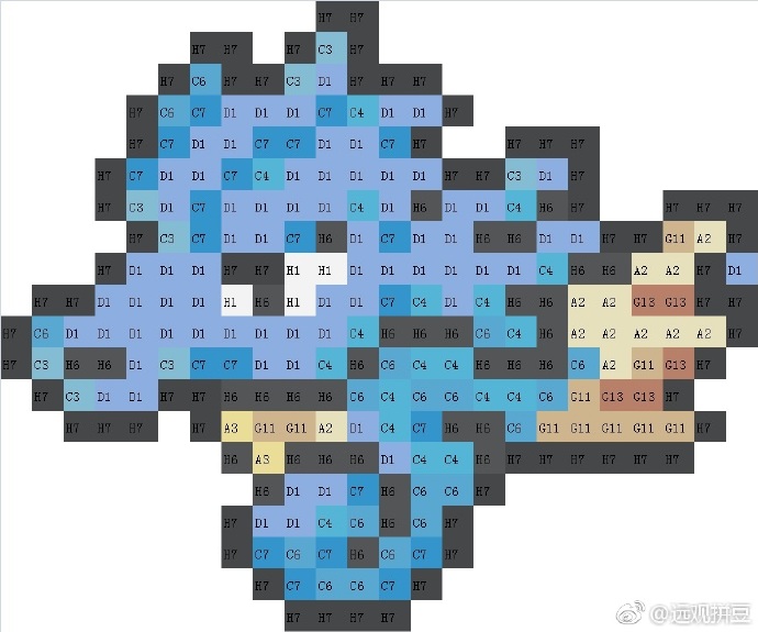 宝可梦拼豆图纸 第一代151只（色号Mard）