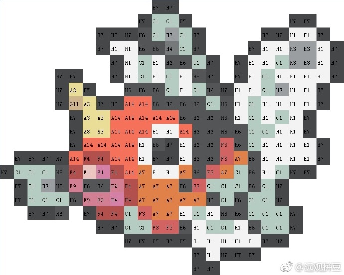 宝可梦拼豆图纸 第一代151只（色号Mard）