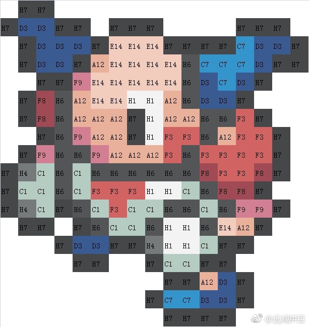宝可梦拼豆图纸 第一代151只（色号Mard）