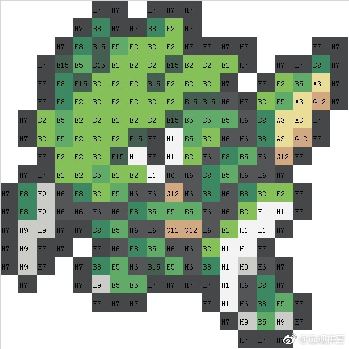 宝可梦拼豆图纸 第一代151只（色号Mard）