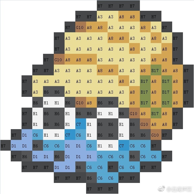 宝可梦拼豆图纸 第一代151只（色号Mard）