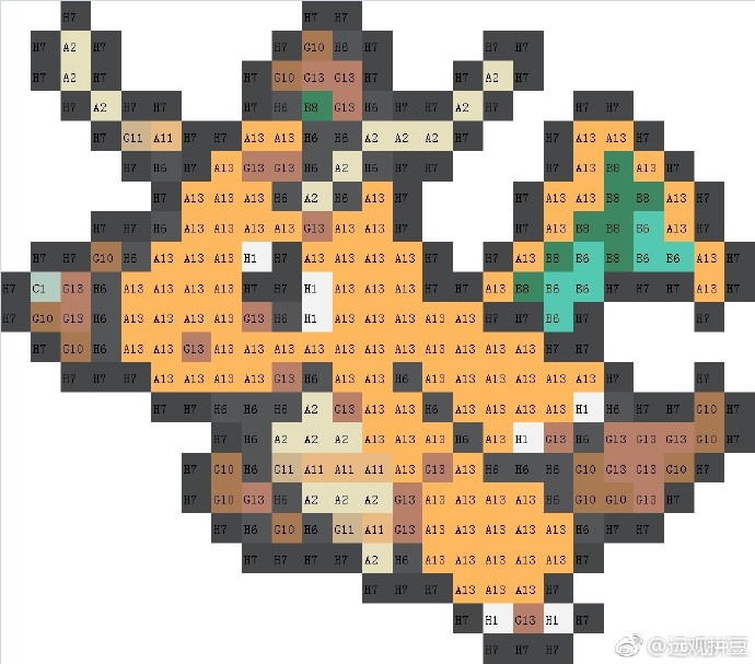 宝可梦拼豆图纸 第一代151只（色号Mard）
