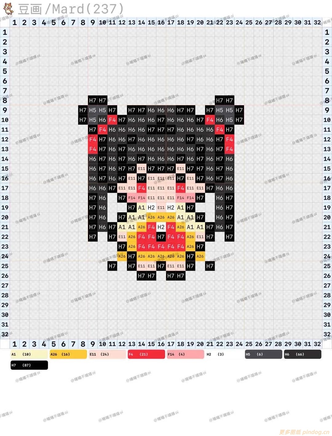 拼豆图纸魔法少女樱知世小樱大全套翼其他4张