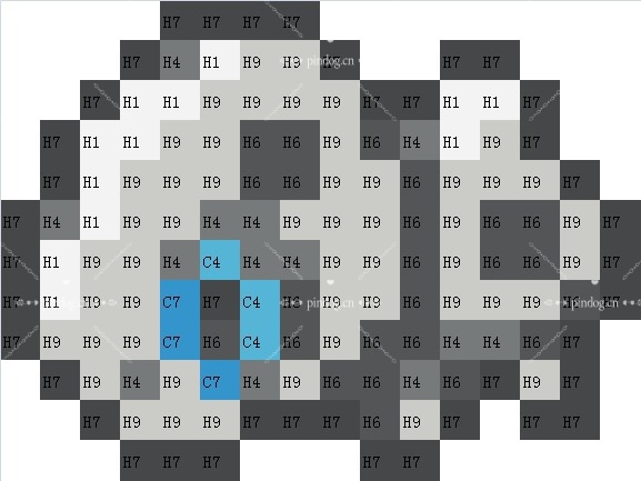 宝可梦拼豆图纸 第三代135只（色号Mard）