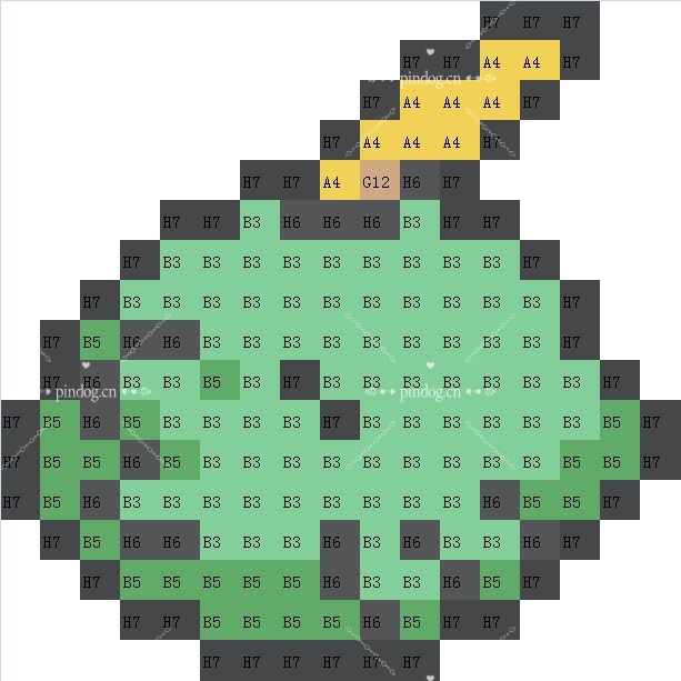宝可梦拼豆图纸 第三代135只（色号Mard）