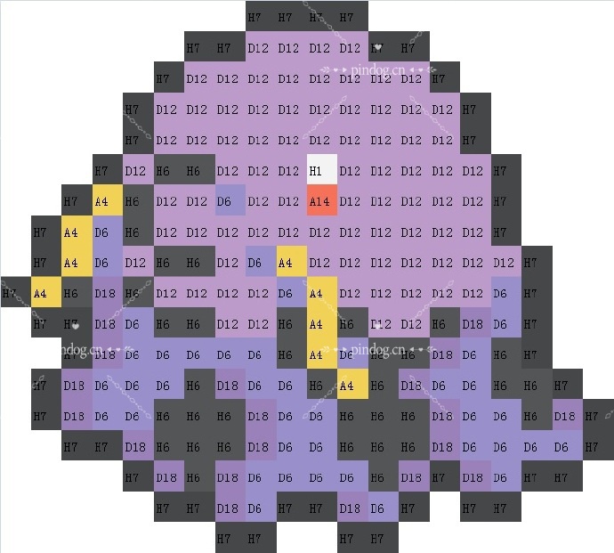 宝可梦拼豆图纸 第三代135只（色号Mard）