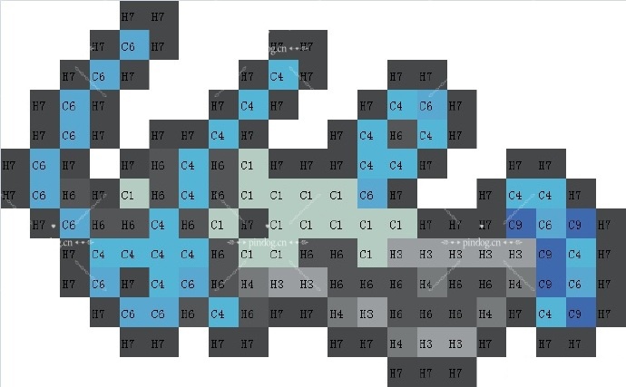 宝可梦拼豆图纸 第三代135只（色号Mard）