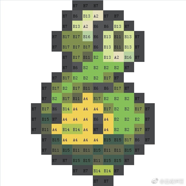 宝可梦拼豆图纸 第四代107只（色号Mard）