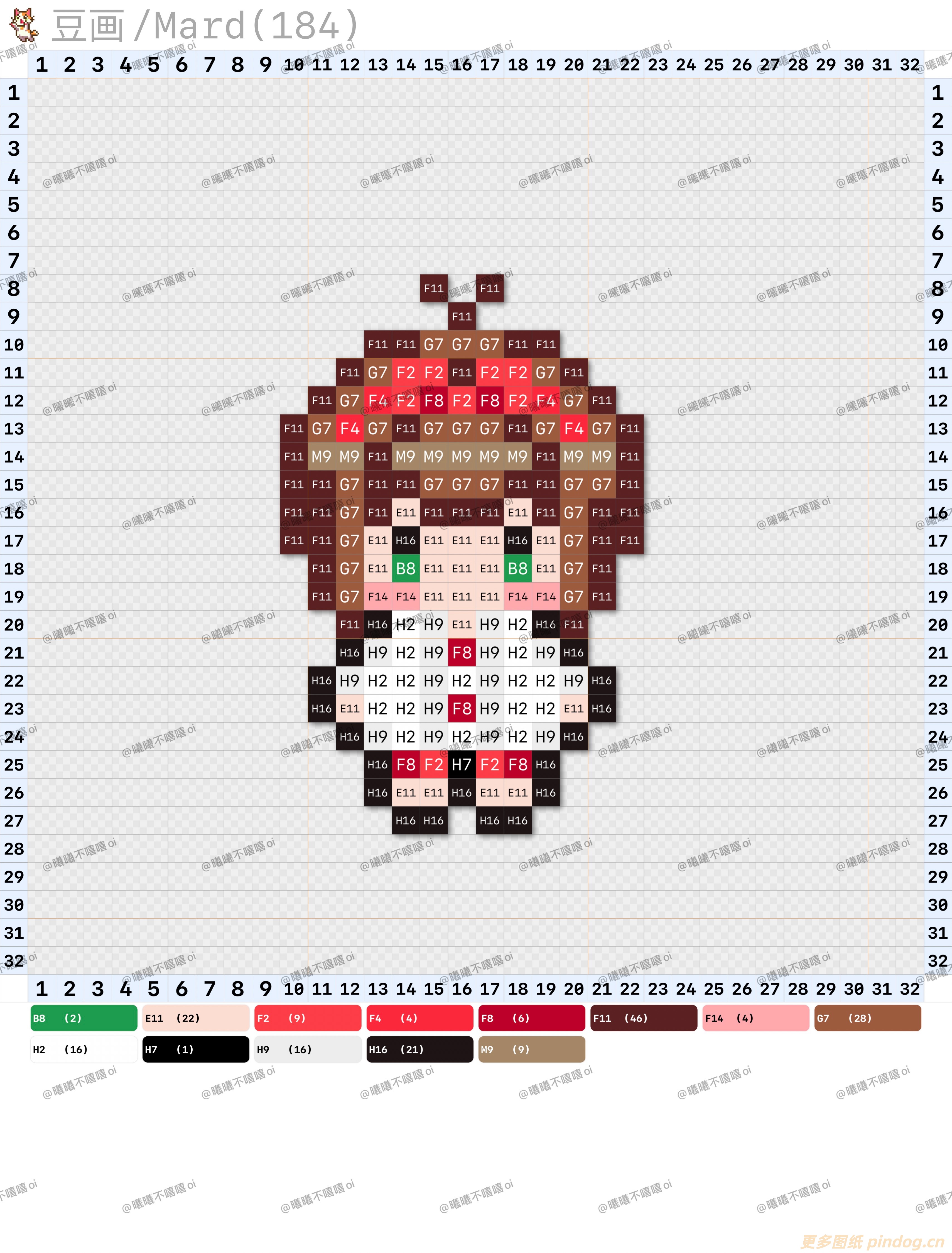 拼豆图纸魔法少女樱知世小樱大全套小樱图纸第三套