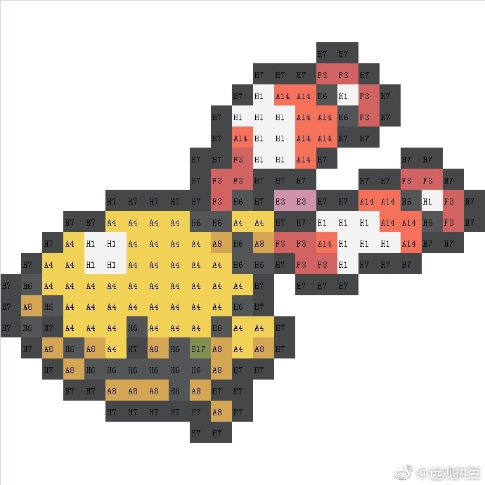 宝可梦拼豆图纸 第四代107只（色号Mard）