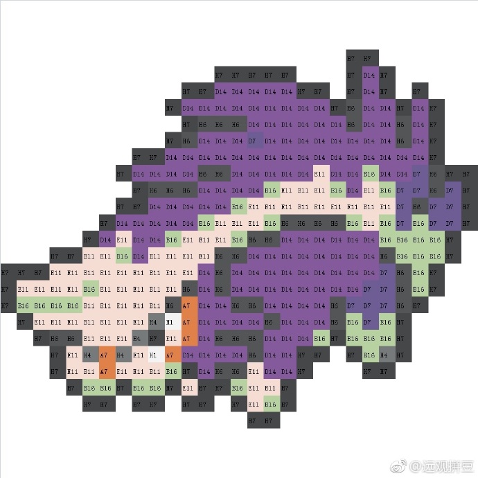 宝可梦拼豆图纸 第四代107只（色号Mard）